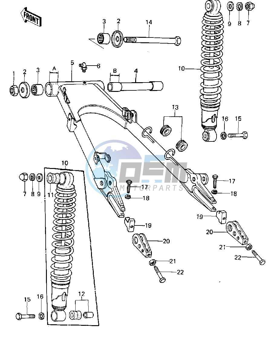 SWING ARM_SHOCK ABSORBERS -- 79-80 A3_A3A_A4- -