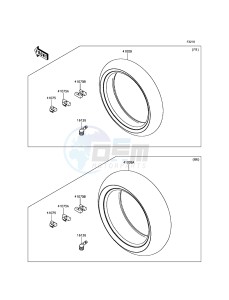 NINJA H2R ZX1000YHF EU drawing Tires