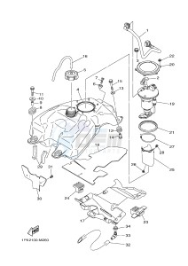 YFM700R YFM70RSSG RAPTOR 700 SPECIAL EDITION (B467) drawing FUEL TANK