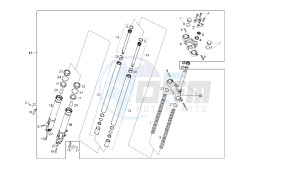 SENDA R X-RACE - 50 CC VTHSR1D1A EU2 drawing FRONT FORK PAIOLI, 7H357381>