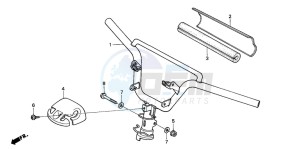 SFX50 drawing STEERING HANDLE/ HANDLE COVER (2)