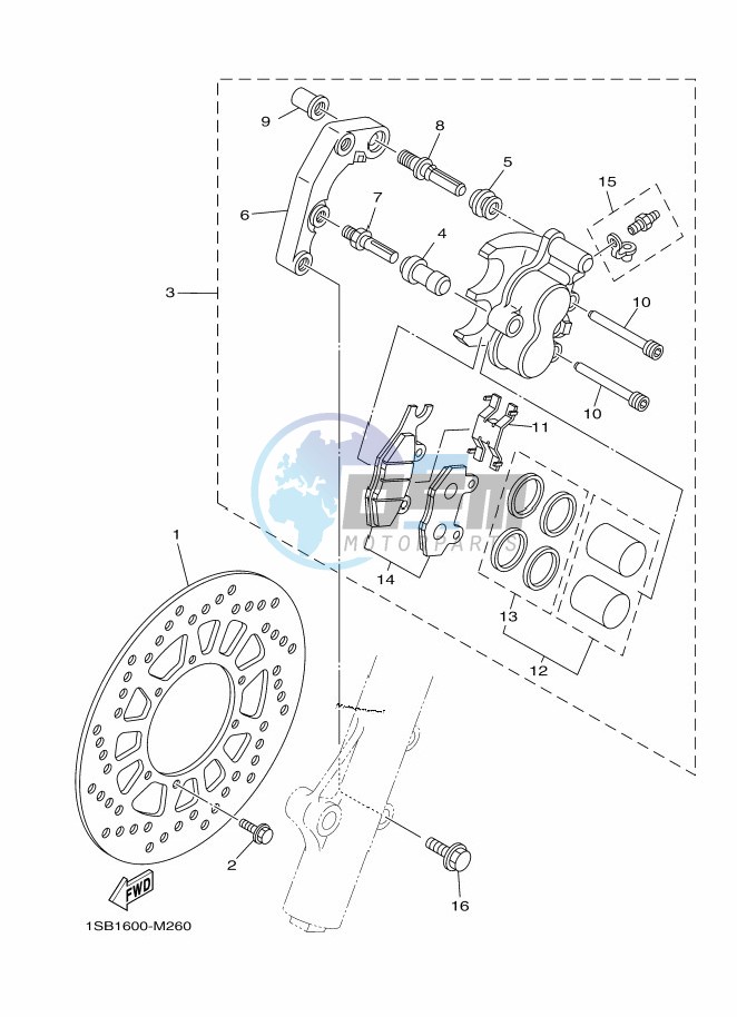 FRONT BRAKE CALIPER