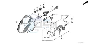 VTR2509 France - (F / CMF LL MK) drawing TAILLIGHT