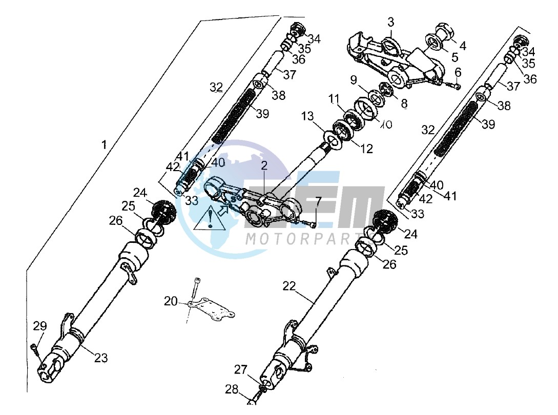 Front fork Showa