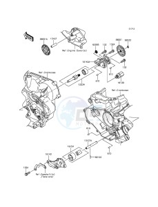 KX450F KX450FFF EU drawing Oil Pump