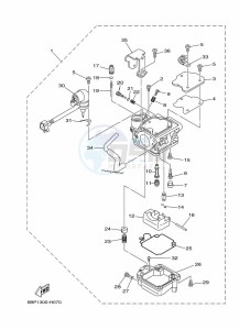 F25DEL drawing CARBURETOR