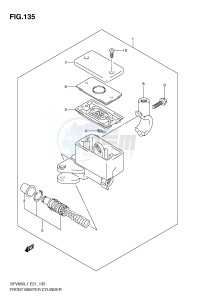 SFV650 (E21) Gladius drawing FRONT MASTER CYLINDER (SFV650UL1 E24)