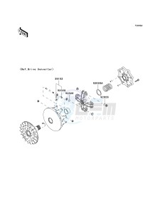 KVF 650 E [BRUTE FORCE 650 4X4 HARDWOODS GREEN HD] (E6F-E9F) E8F drawing OPTIONAL PARTS-- DRIVE CONVERTER- -