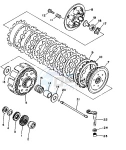 WR 250 drawing CLUTCH