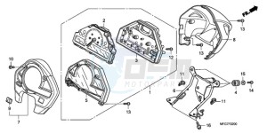 CB600F39 F / CMF ST drawing METER