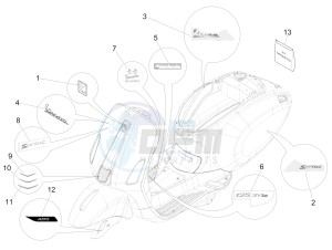 Sprint 125 4T 3V ie drawing Plates - Emblems