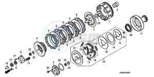 TRX250XA Australia - (U) drawing CLUTCH