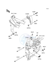 Z1000 ZR1000A6F FR GB XX (EU ME A(FRICA) drawing Engine Mount