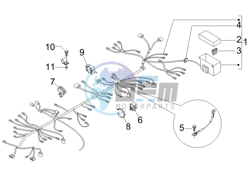 Main cable harness