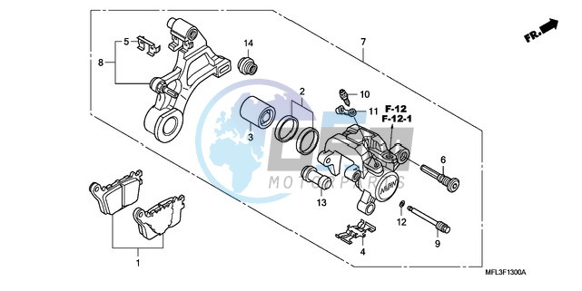 REAR BRAKE CALIPER