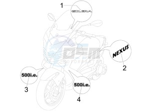 Nexus 500 e3 (UK) UK drawing Plates - Emblems