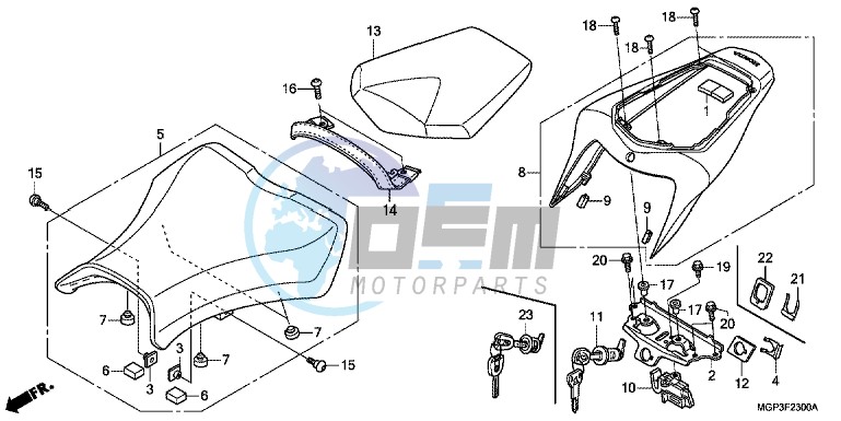 SEAT (CBR1000RR/ RA)