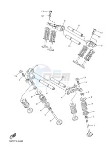 XVS950CR BOLT C-SPEC (B33J) drawing VALVE