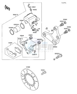 VN 1500 A [VULCAN 88] (A1-A5) [VULCAN 88] drawing REAR BRAKE