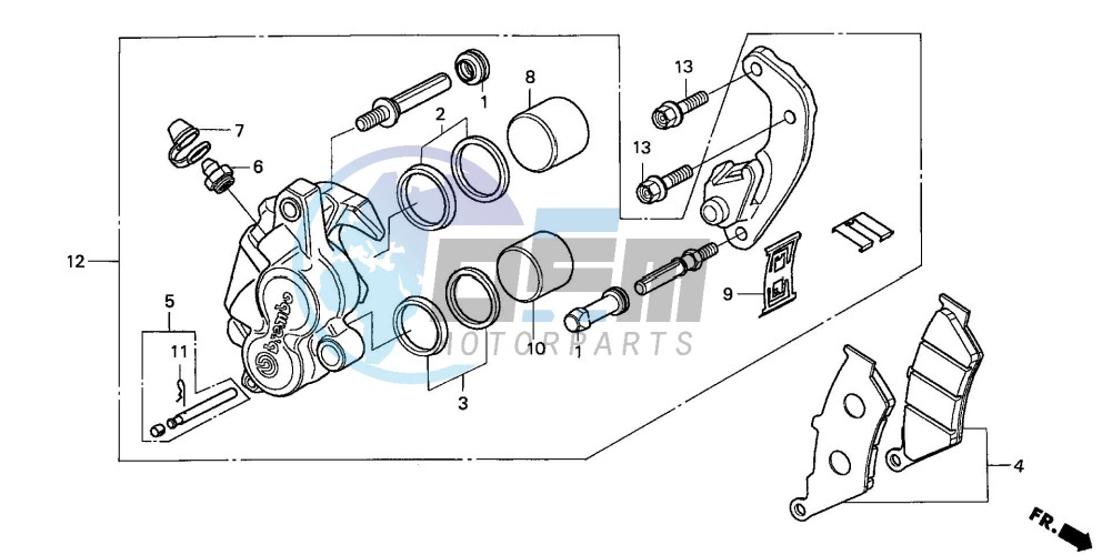 FRONT BRAKE CALIPER (2)