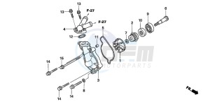 CRF450X drawing WATER PUMP