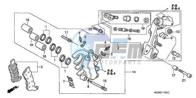 L. FRONT BRAKE CALIPER