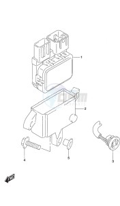 DF 9.9B drawing PTT Switch Remote Control w/Power Tilt