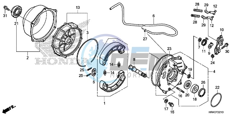 REAR BRAKE PANEL