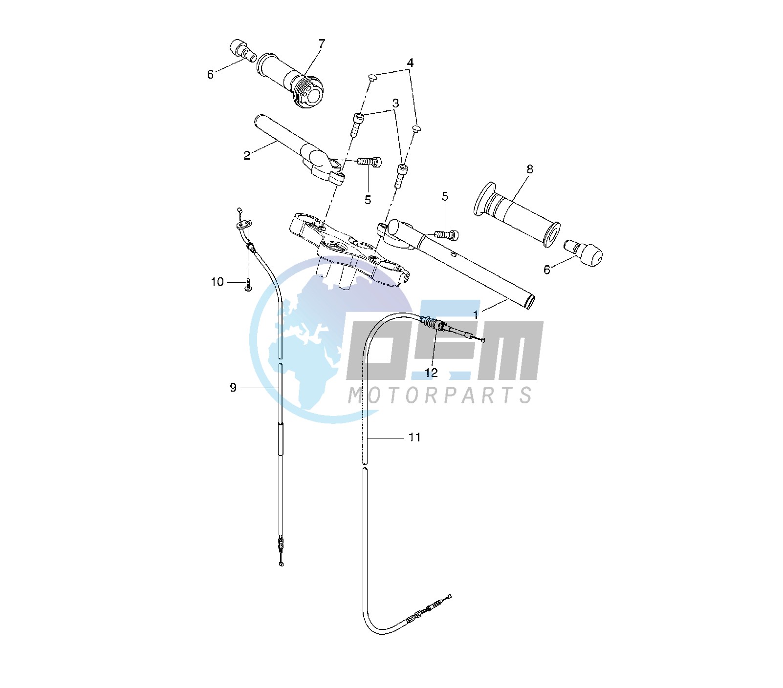 STEERING HANDLE AND CABLE