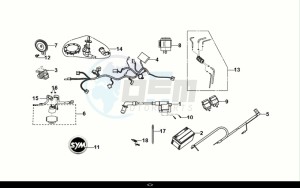 NH-T125I (MG12B2-EU) (E5) (M1) drawing WIRE HARNESS - BATTERY