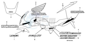 CB1300SA9 Europe Direct - (ED / ABS BCT MME TWO) drawing MARK (CB1300S/CB1300SA)