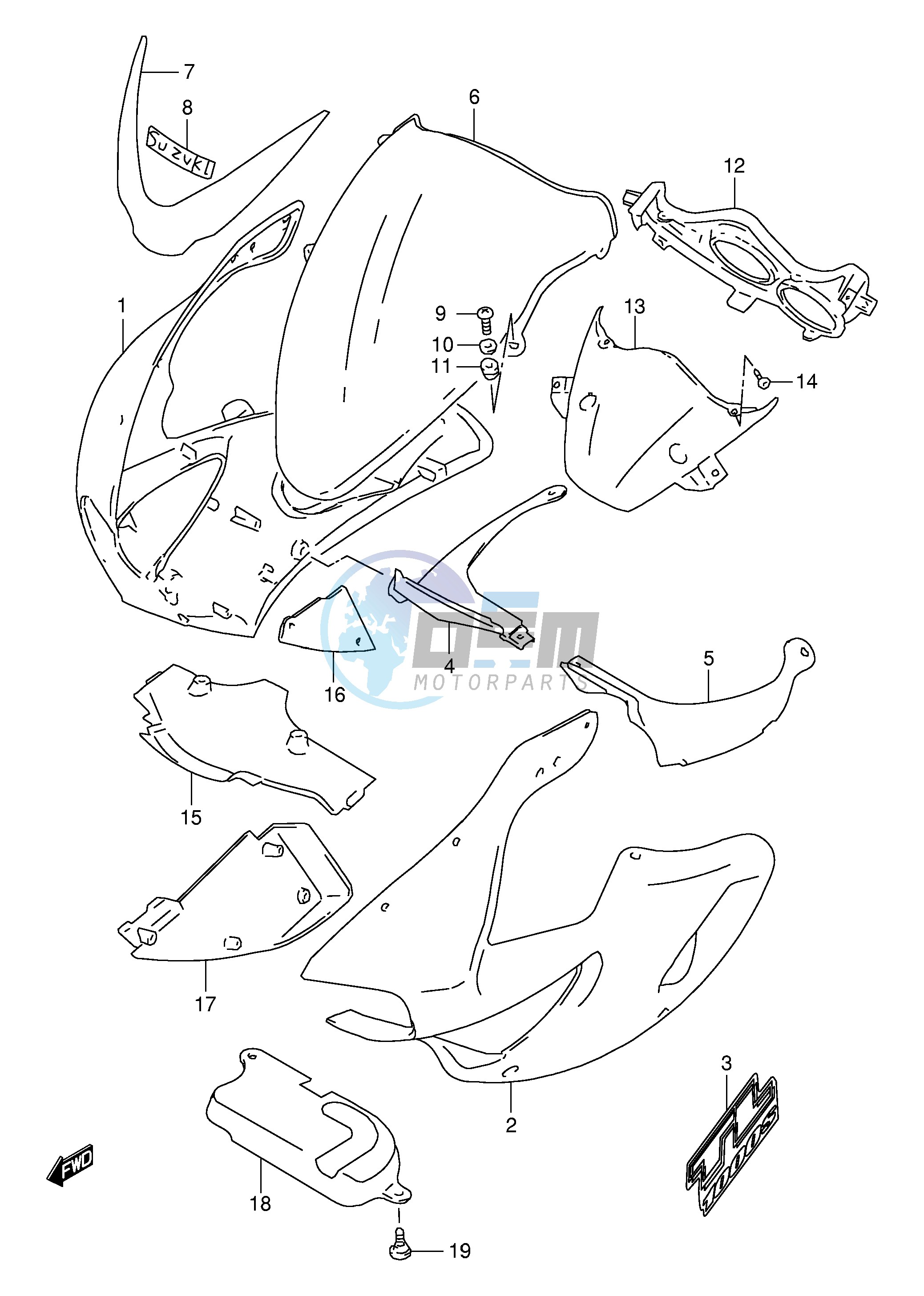 COWLING BODY (MODEL Y K1)