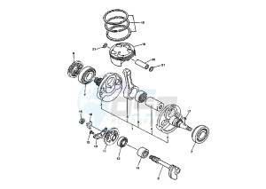 WR F 450 drawing CRANKSHAFT PISTON