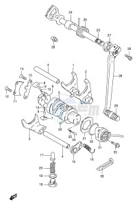 GN250 (E2) drawing GEAR SHIFTING