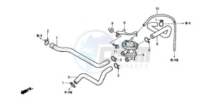 VT750DCA SHADOW SPIRIT drawing AIR INJECTION CONTROL VALVE