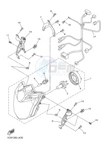 XJ6F 600 DIVERSION F (1CWP 1CWN) drawing HEADLIGHT