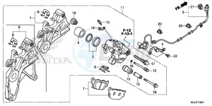 NC700XDE NC700XD 2ED - (2ED) drawing REAR BRAKE CALIPER