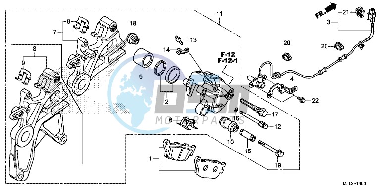 REAR BRAKE CALIPER