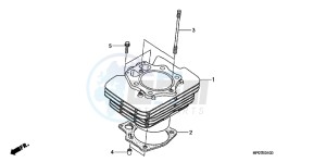 TRX500FPEB drawing CYLINDER