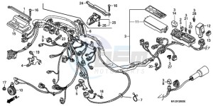 CBR600RAA Europe Direct - (ED / ABS) drawing WIRE HARNESS