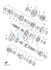 XJ6NA 600 XJ6-N (NAKED, ABS) (36BF 36BG) drawing TRANSMISSION