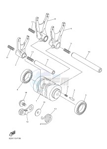 WR250F (2GBH) drawing SHIFT CAM & FORK