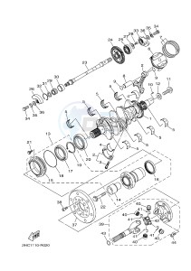 YXZ1000ES YXZ10YMSH YXZ1000R EPS SPECIAL EDITION (2HCF) drawing CRANKSHAFT & PISTON