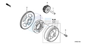 TRX420FEA Europe Direct - (ED / 4WD) drawing STARTING GEAR