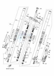 YZ250 (BCRL) drawing FRONT FORK