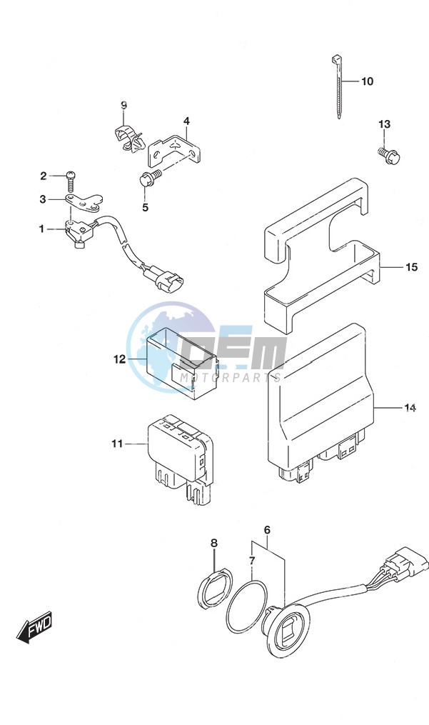 PTT Switch/Engine Control Unit