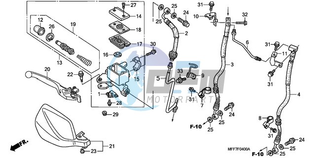 FR. BRAKE MASTER CYLINDER