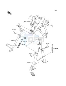 W800 EJ800ABF GB XX (EU ME A(FRICA) drawing Stand(s)