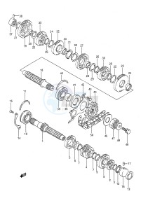 GSX-R750 (E28) drawing TRANSMISSION