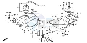 TRX250TM FOURTRAX drawing FUEL TANK